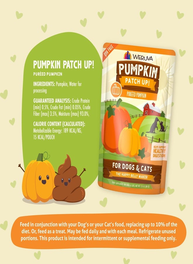 Weruva Pumpkin Patch Up!, Pumpkin Puree Pet Food Supplement for Dogs & Cats, 2.80oz Pouch (Pack of 12) - Image 5